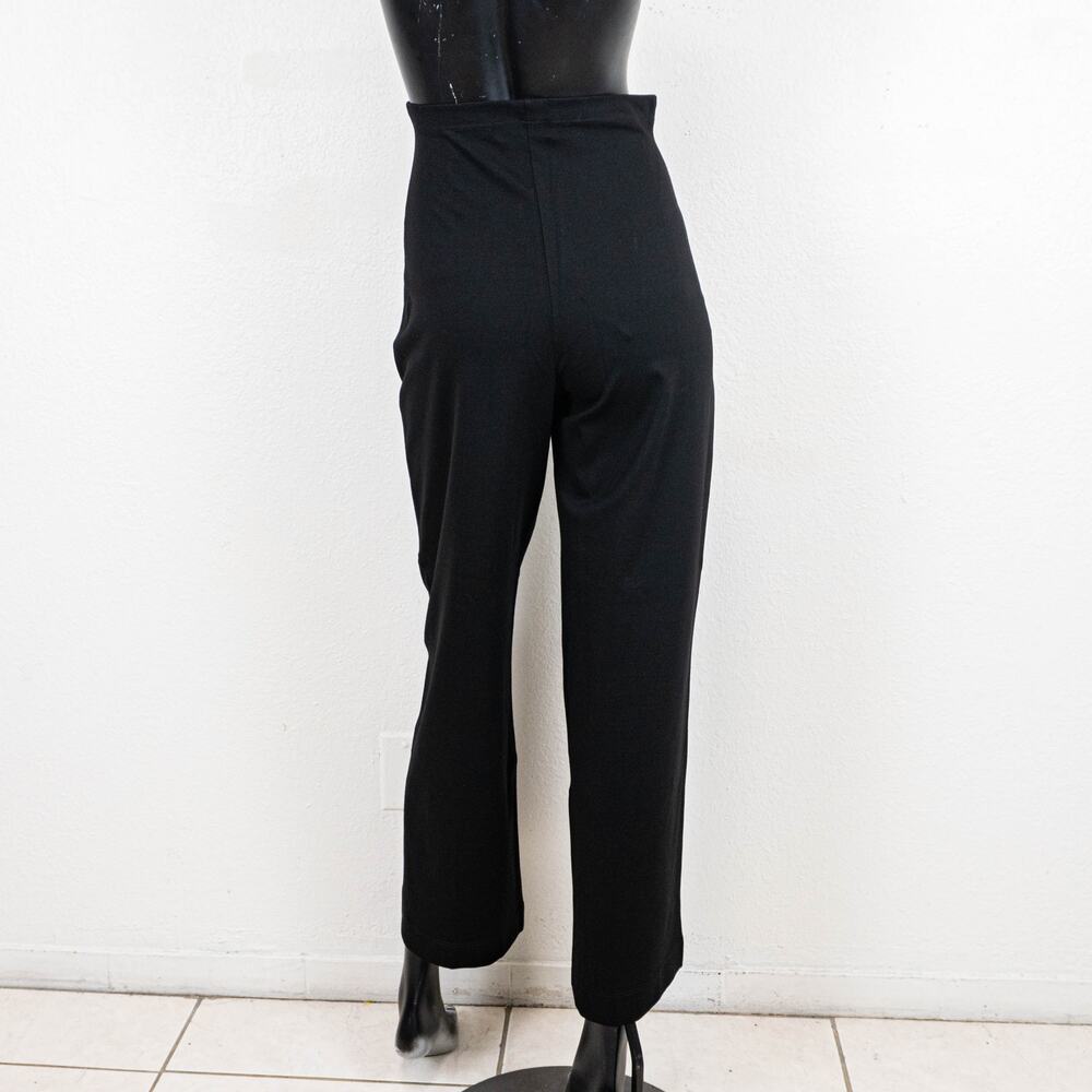 RIPLEY RADER Black Ponte Knit Cropped Straight Leg Pant size 3 (Medium) - Picture 4 of 11